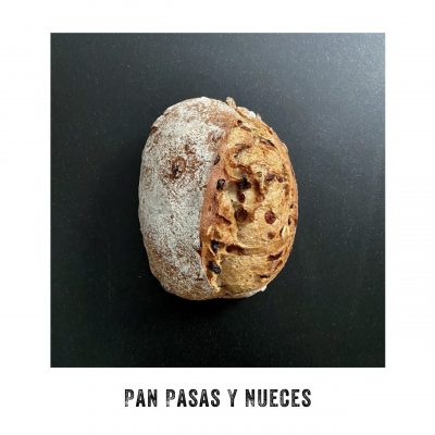 Pan pasas y nueces pandelirio y vegetalier